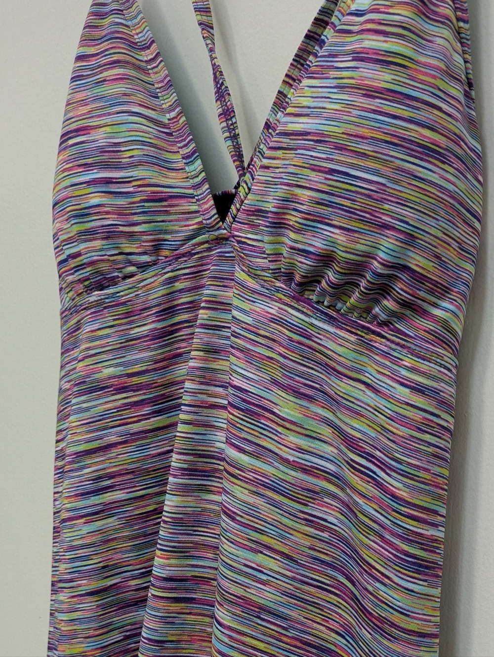 Athleta Space Dye Criss Cross Strap Athletic Dress Medium - Picture 4 of 6